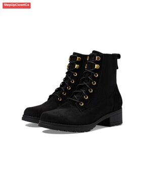 Ankle Lace Up Combat Booties with Gore Detailing & Speed Hooks